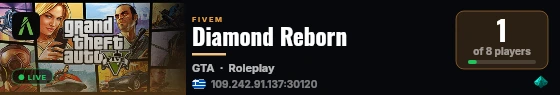 Diamond Reborn live status badge