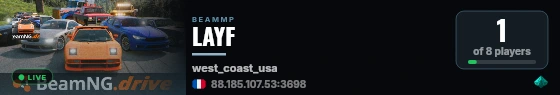 LAYF live status badge