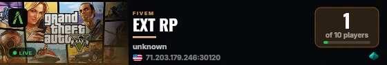 EXT RP live status badge