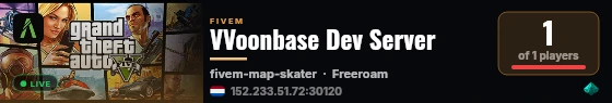 VVoonbase Dev Server live status badge