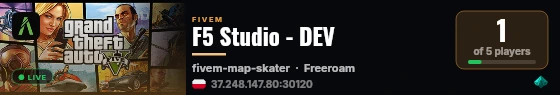 F5 Studio - DEV live status badge
