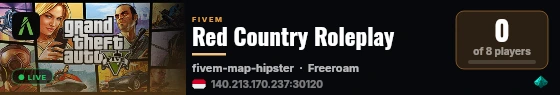 Red Country Roleplay live status badge