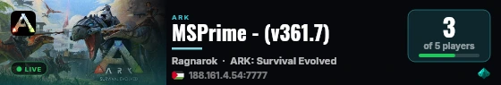 MSPrime - (v361.7) live status badge