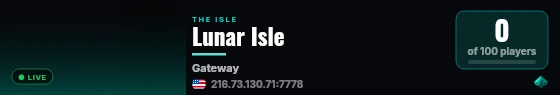 The Isle Server - Powered by AMP live status badge