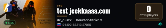 test jeekkaaaa.com live status badge