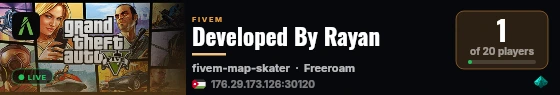 Developed By Rayan live status badge