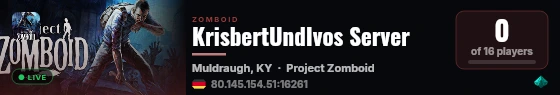 KrisbertUndIvos Server live status badge