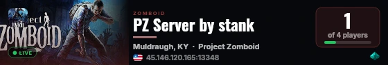 PZ Server by stank live status badge