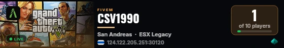 CSV1990 live status badge