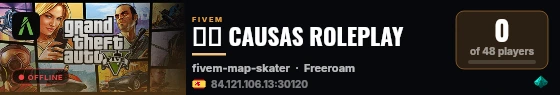 🇵🇪 CAUSAS ROLEPLAY live status badge