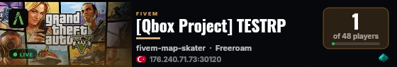 [Qbox Project] TESTRP live status badge