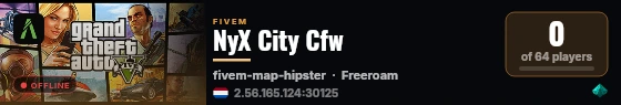 NyX City Cfw live status badge