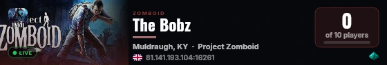 The Bobz live status badge