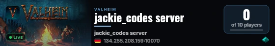 Nitrado.net Gameserver live status badge