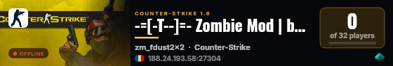 -=[-T--]=- Zombie Mod | by terrorkom-clan.de live status badge