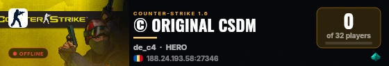 © ORIGINAL CSDM live status badge