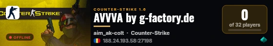 AVVVA by g-factory.de live status badge