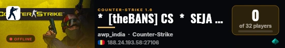 *  [theBANS] CS  *  SEJA UM MARSHALL |  #4FUN |  SERVER 24HRS * live status badge
