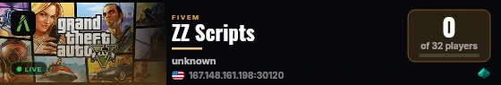 ZZ Scripts live status badge