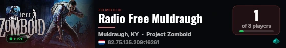 Radio Free Muldraugh live status badge