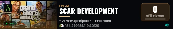 SCAR DEVELOPMENT live status badge