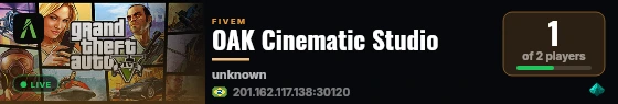 OAK Cinematic Studio live status badge