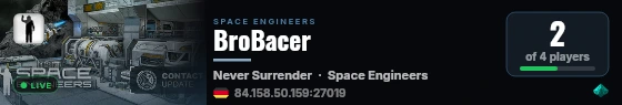 BroBacer live status badge