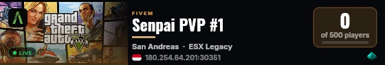 Senpai PVP #1 live status badge