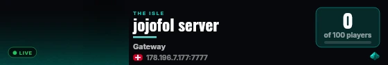 jojofol server live status badge