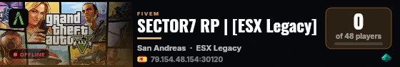 SECTOR7 RP | [ESX Legacy] live status badge