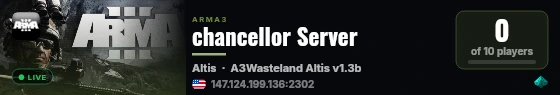 chancellor Server live status badge