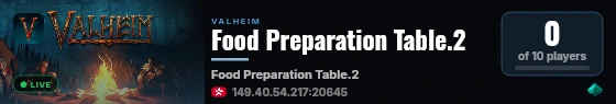 Food Preparation Table.2 live status badge