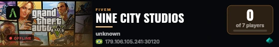 NINE CITY STUDIOS live status badge