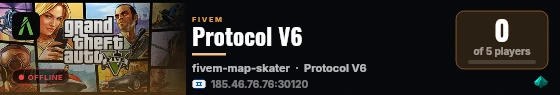 Protocol V6 live status badge