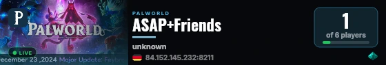 ASAP+Friends live status badge