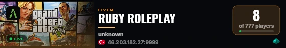 RUBY ROLEPLAY live status badge