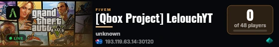 [Qbox Project] LelouchYT live status badge