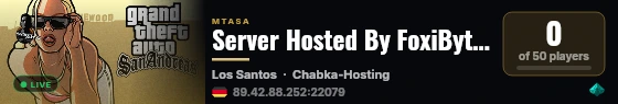 Server Hosted By FoxiBytes LTD discord.gg/foxibytes live status badge