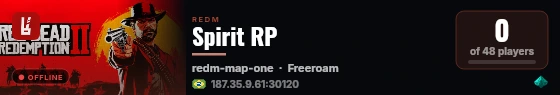 Spirit RP live status badge