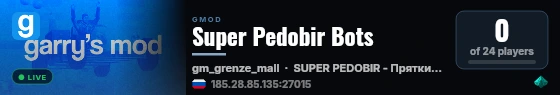 Super Pedobir Bots live status badge