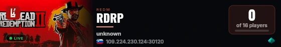 RDRP live status badge