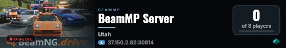 BeamMP Server live status badge