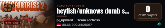 heyfish/unknows dumb server live status badge