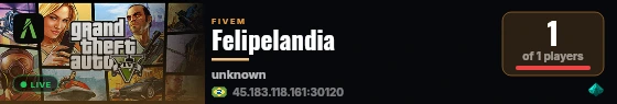 Felipelandia live status badge