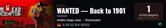 WANTED — Back to 1901 live status badge