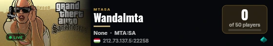 Wandalmta live status badge