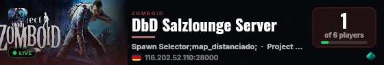DbD Salzlounge Server live status badge
