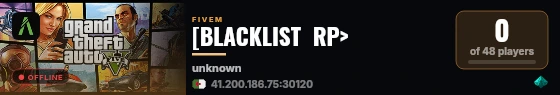 [BLACKLIST  RP> live status badge