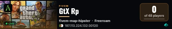 GtX Rp live status badge