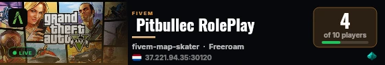  Pitbullec RolePlay live status badge